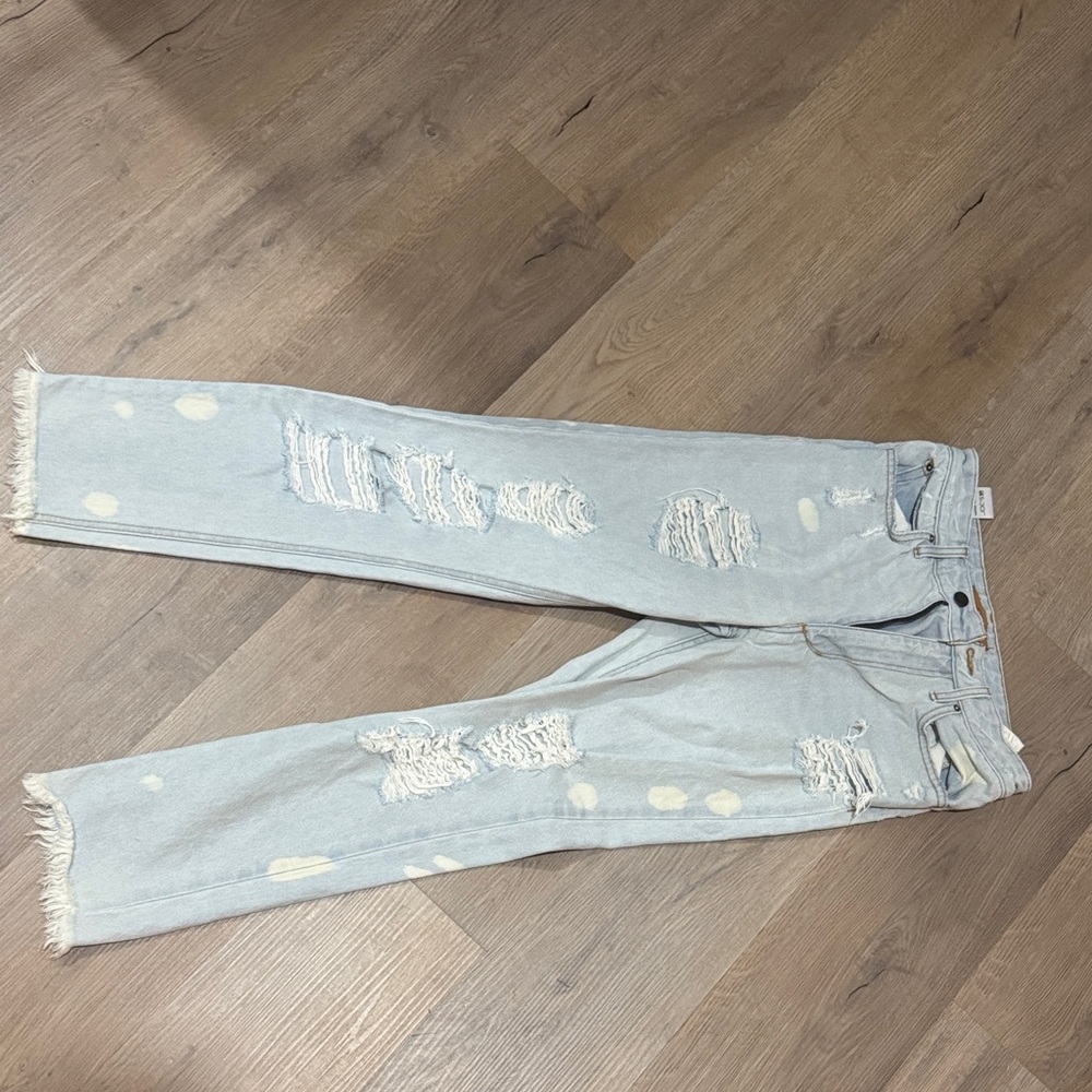 Joe's Jeans Light Blue Distressed Straight Leg